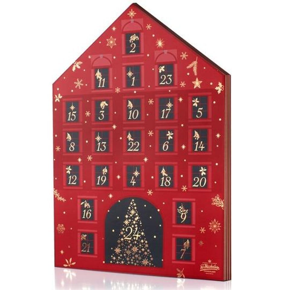 Hvem kan sige nej til en julekalender med skøn, håndlavet, fairtrade chokolade? Chokoladejulekalender fra Sv. Michelsen