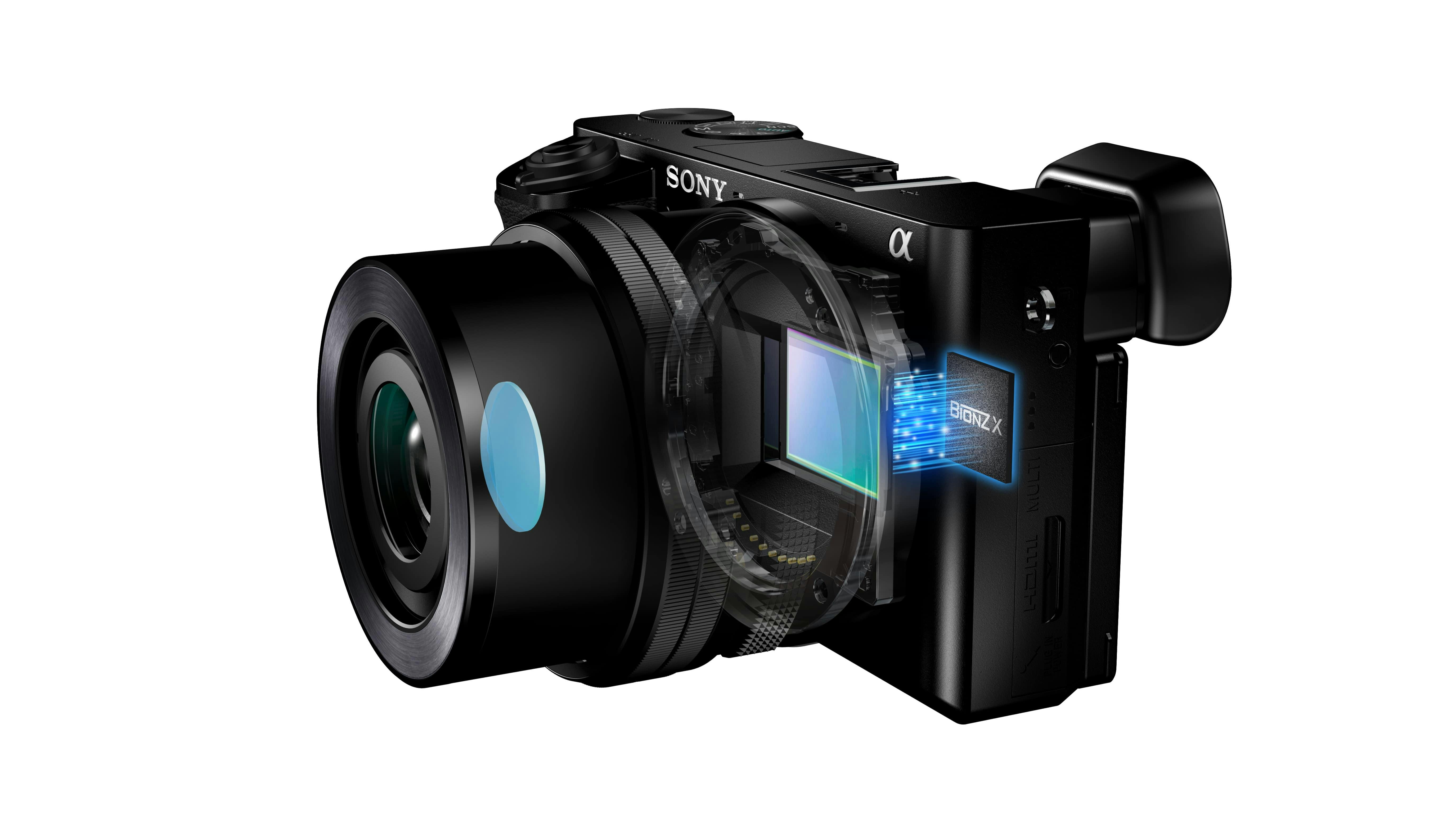 Sony-kamera Sonyn peilitön järjestelmäkamera