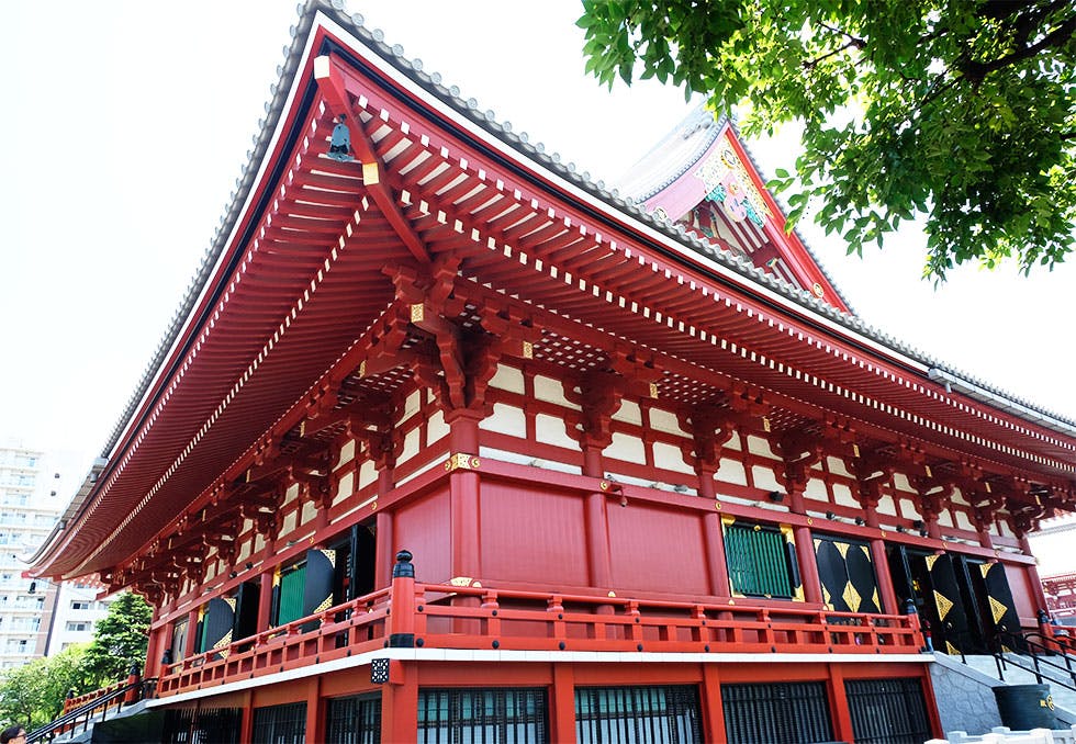 Lekre templer med fantastiske hager Tempel -Tokyo