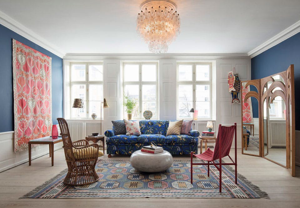 Retro boligtrend interiør vintage