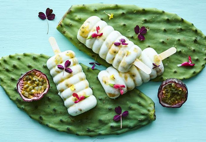Ispinne med kokos, ananas og pasjonsfrukt