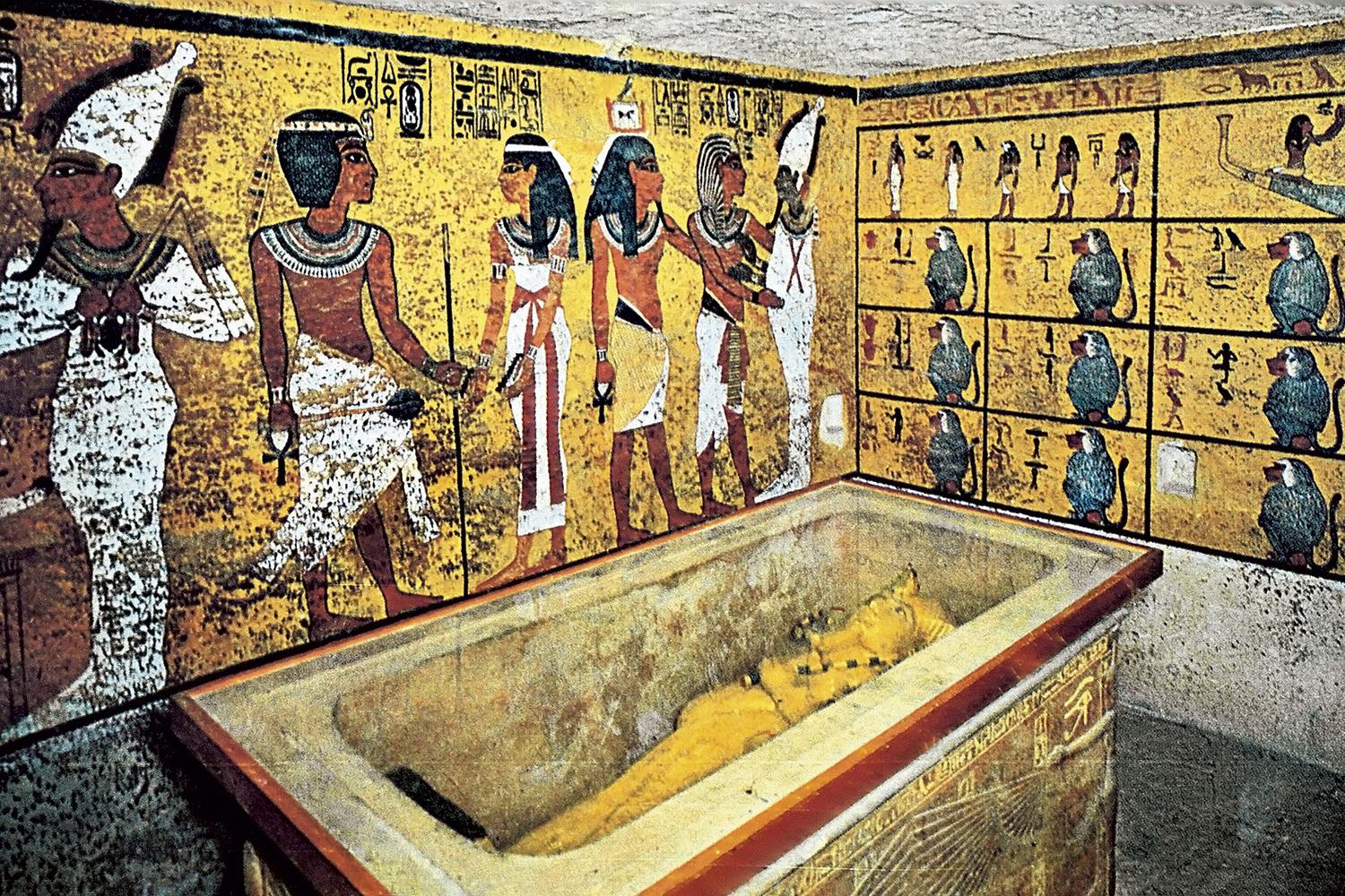 Tutankhamons grav - interiör.