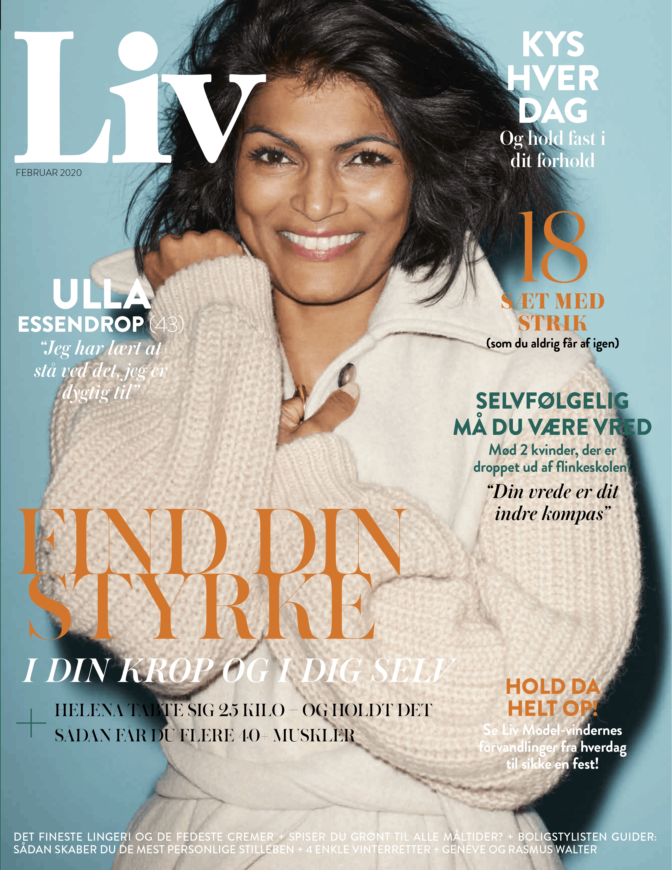 Magasinet Liv nr. 2 med Ulla Essendrop på forsiden