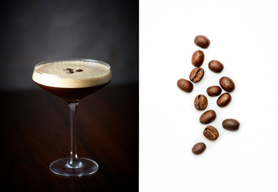 Espresso Martini oppskrift kaffebønner