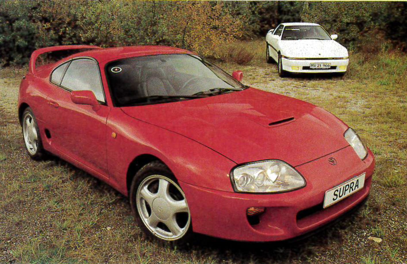 Toyota Supra mk 4 red - dansk rød