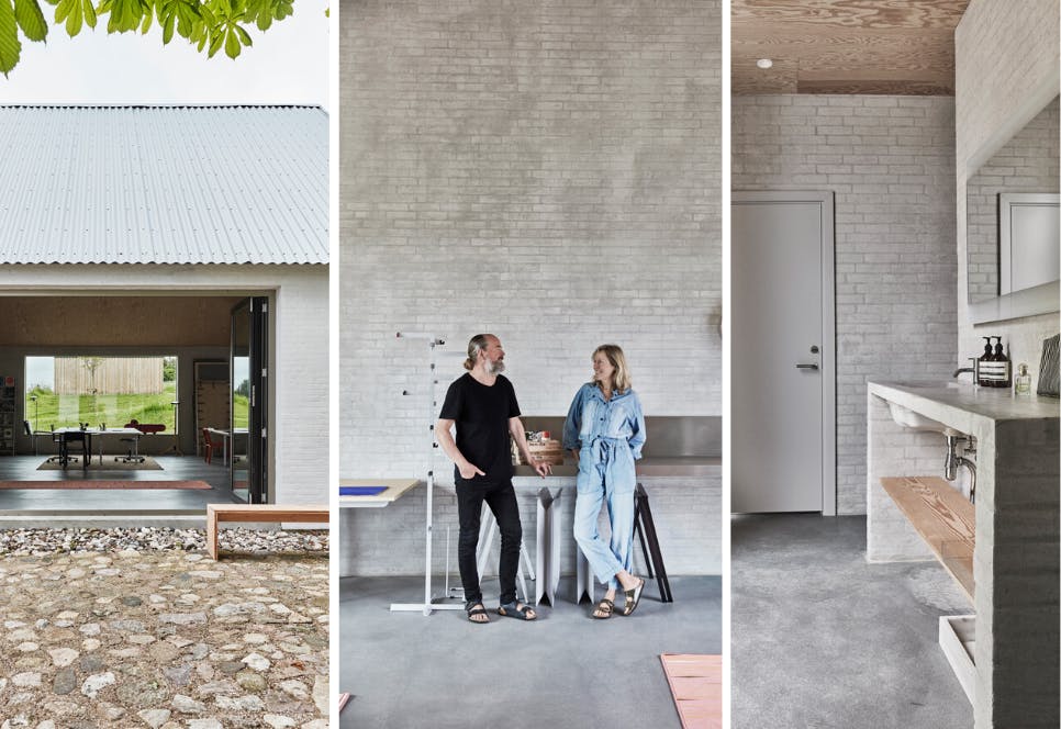 Leif en Mette hebben hun eigen modernistische droomboerderij gemaakt. Leif en Mette hebben hun eigen modernistische droomboerderij gemaakt.