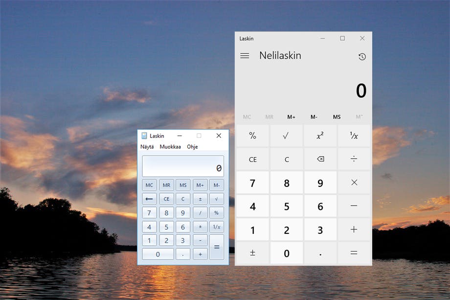 Laskin Ota käyttöön klassinen Windowsin Laskin-ohjelma