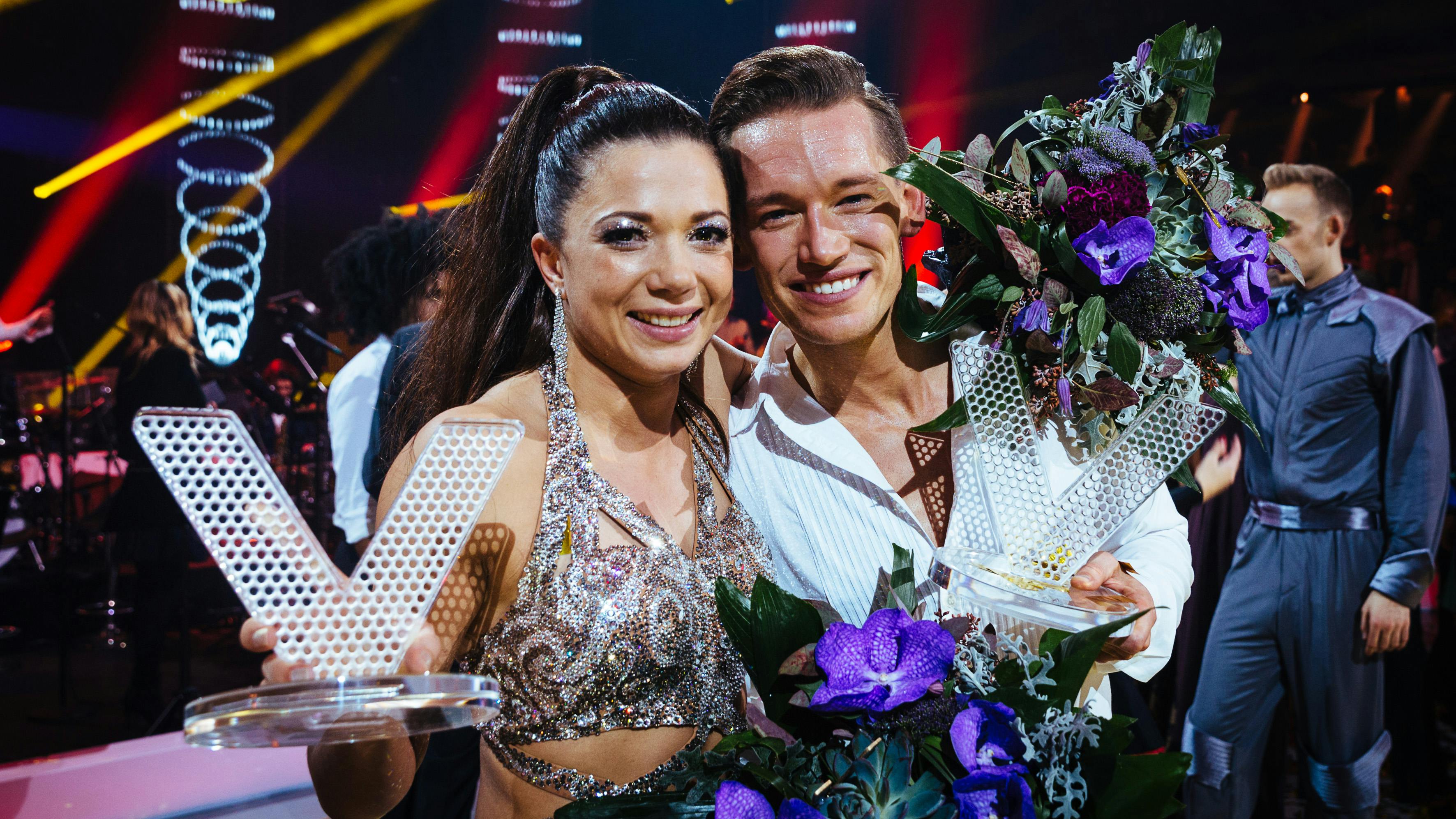 Bokser Sarah Mahfoud og Morten Kjeldgaard. Vinder vild med dans 2016 Sarah Mahfoud og Morten Kjeldgaard