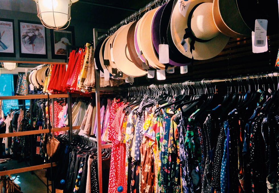 Vintage butikk i Paris Vintage