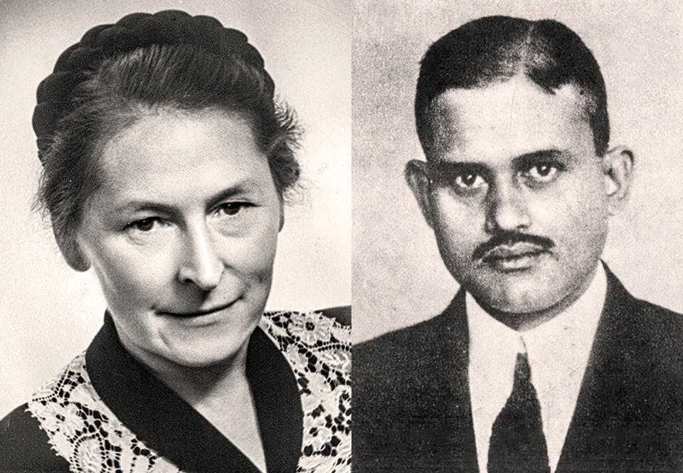 Wilhelmina Wendt och Innanendra Das Gupta.