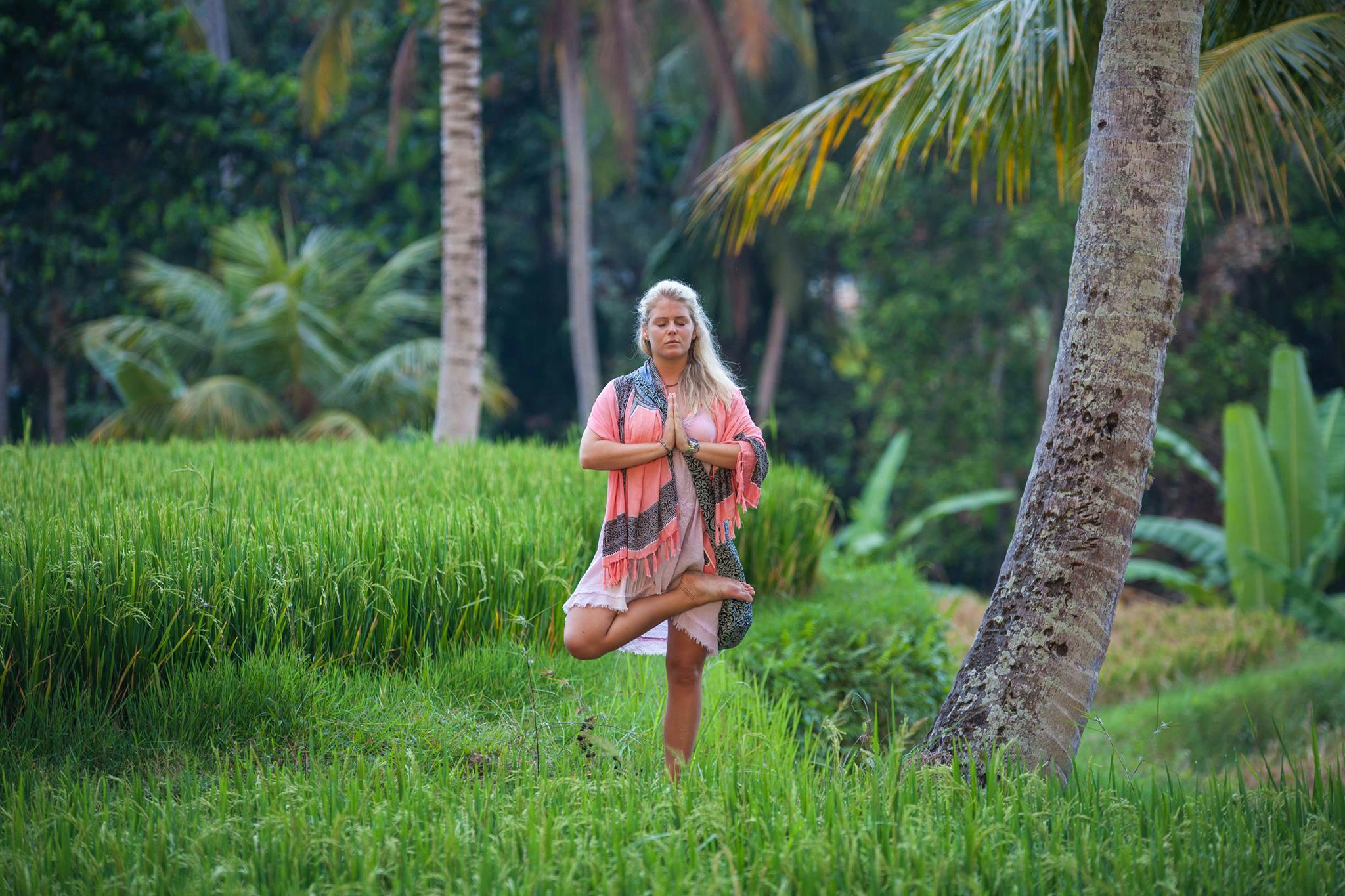 INSPIRERT: Karoline hos Indah Yoga i Oslo henter inspirasjon på Bali.